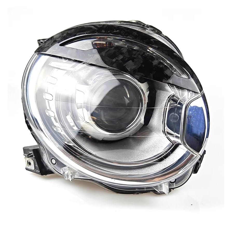 FIAT500 595 695アングリー アイブロー マットブラックABSプラ FIAT500 595 695アングリーアイブロー マットブラックABSプラ